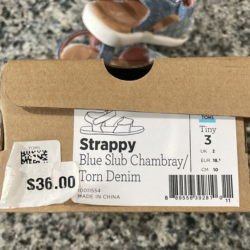 Toms Slub Denim Sandals